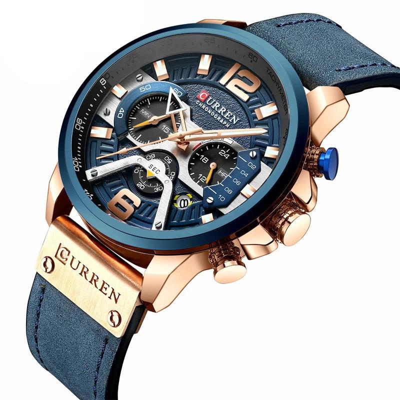 RELOJ CURREN - ELEGANTE AZUL | SKU: CUR-28 - CLOCK-PERU
