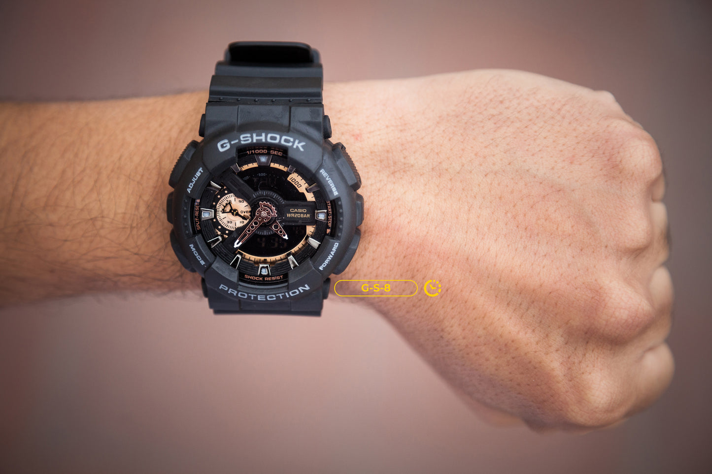 RELOJ G-SHOCK - DEPORTIVO NEGRO GA-110 | G-S-8