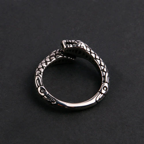 ANILLO SLIM SNAKE PLATEADO | RIN-61