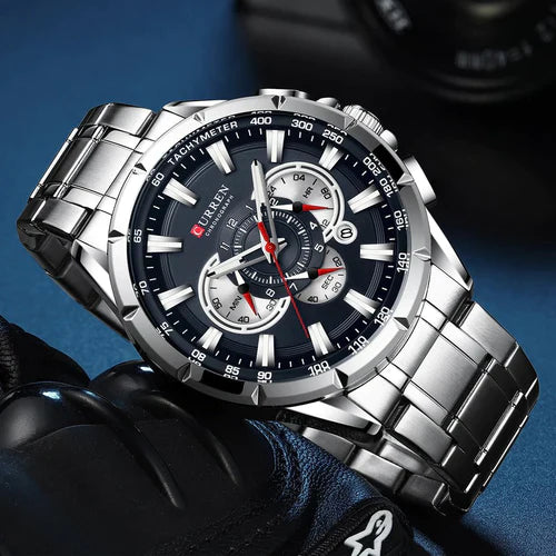 RELOJ CURREN ORIGINAL - ELEGANTE - NEGRO - PLATEADO - AZUL 8363 | CUR-31 I CUR-32 I CUR-33 I CUR-75