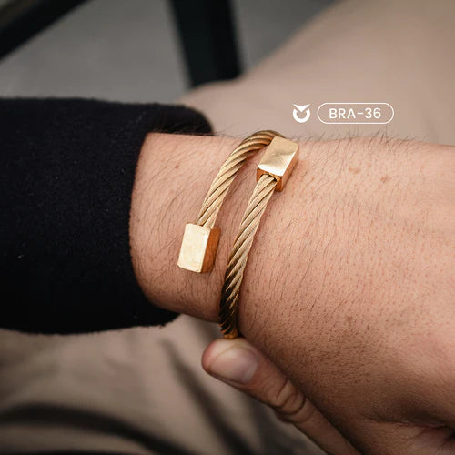 BRAZALETE ORO ESPIRAL | BRA-36