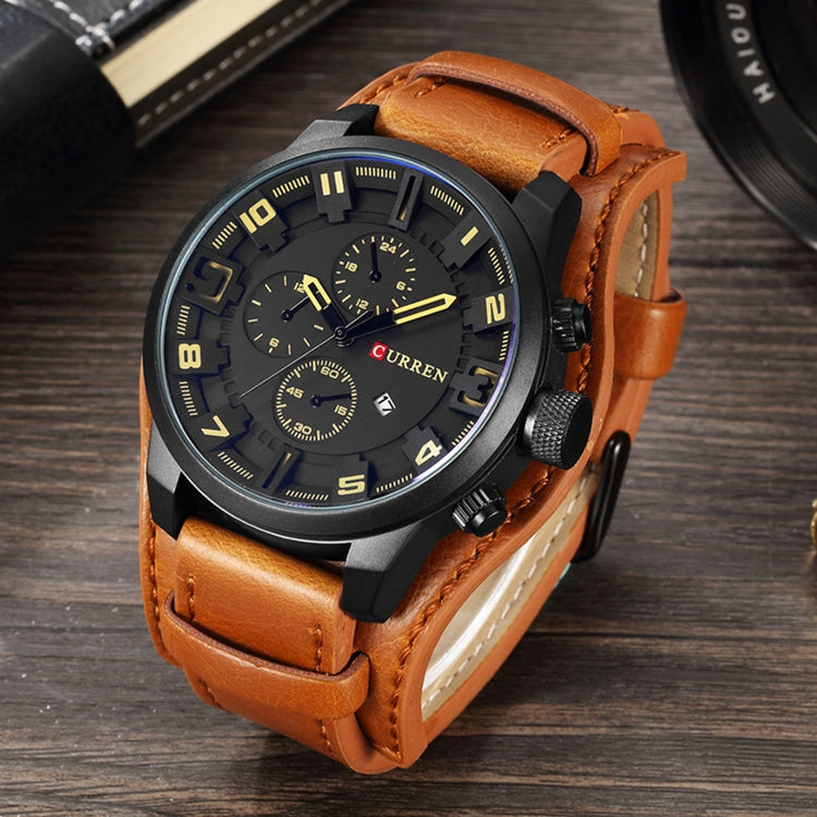 RELOJ CURREN ORIGINAL - CASUAL MARRON - NEGRO 8225 | CUR-14, CUR-15, CUR-16, CUR-17