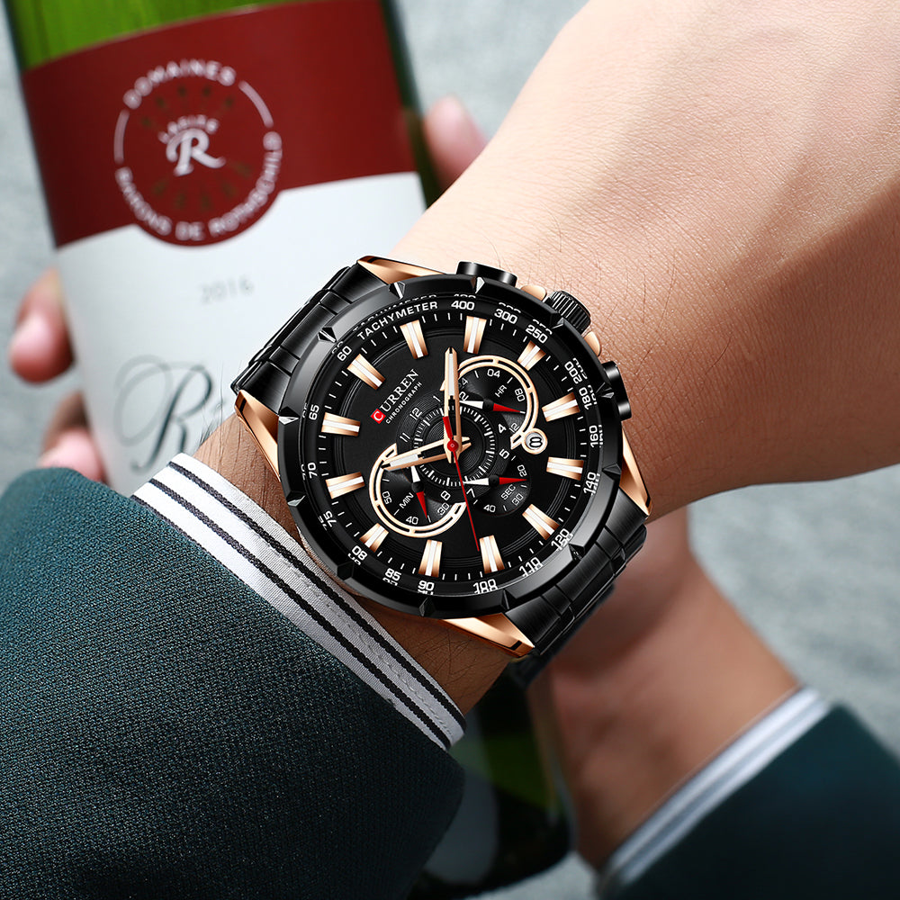 RELOJ CURREN - QUARTZ NEGRO | SKU: CUR-31 - CLOCK-PERU