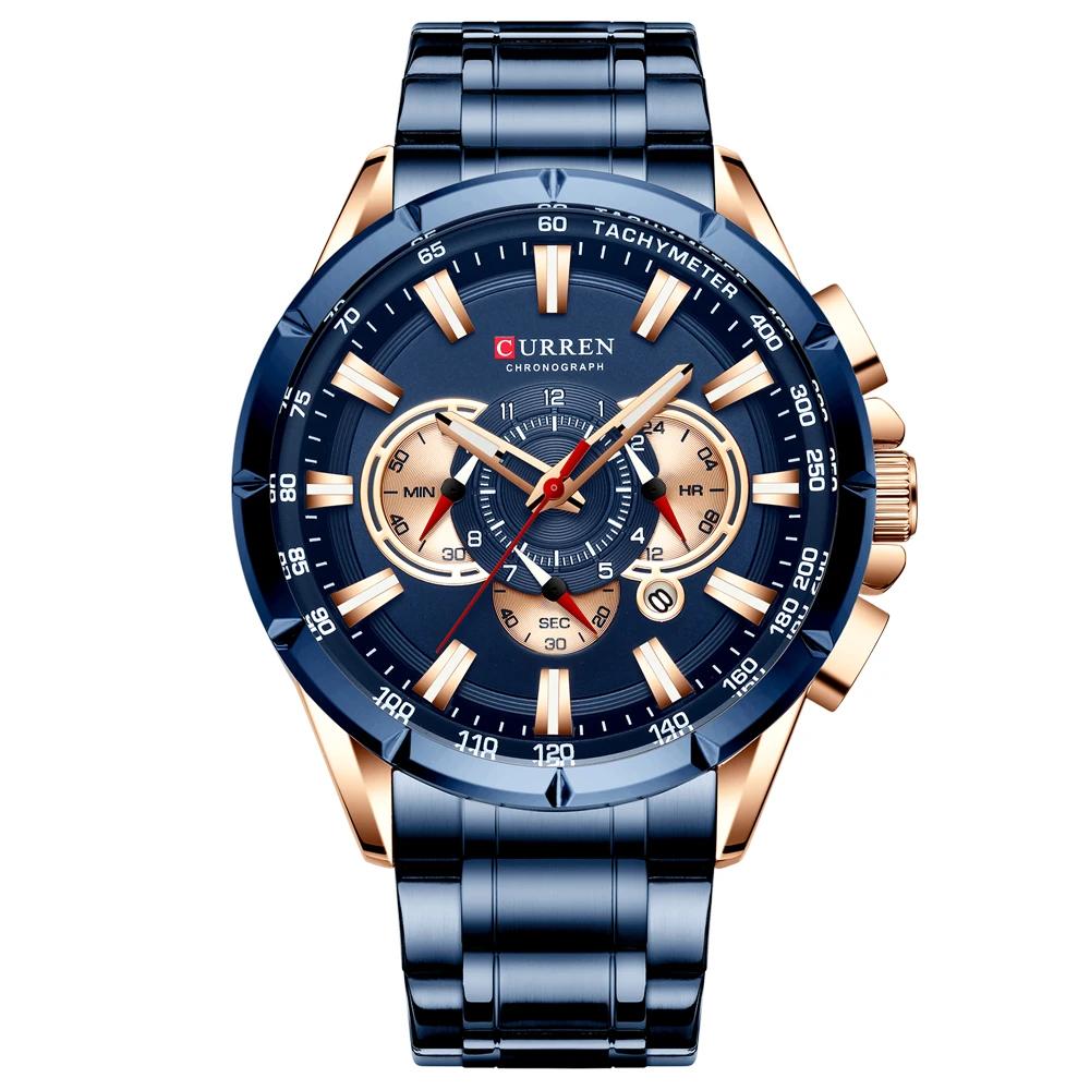 RELOJ CURREN - QUARTZ AZUL | SKU: CUR-33 - CLOCK-PERU