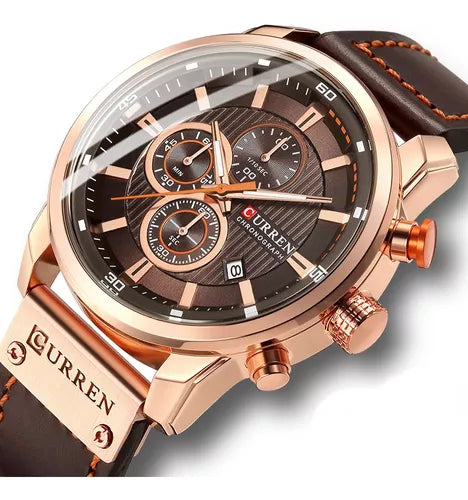 RELOJ CURREN ORIGINAL - CASUAL MARRÓN | SKU: CUR-101