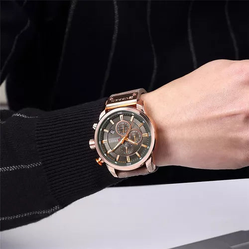 RELOJ CURREN ORIGINAL - CASUAL MARRÓN | SKU: CUR-101