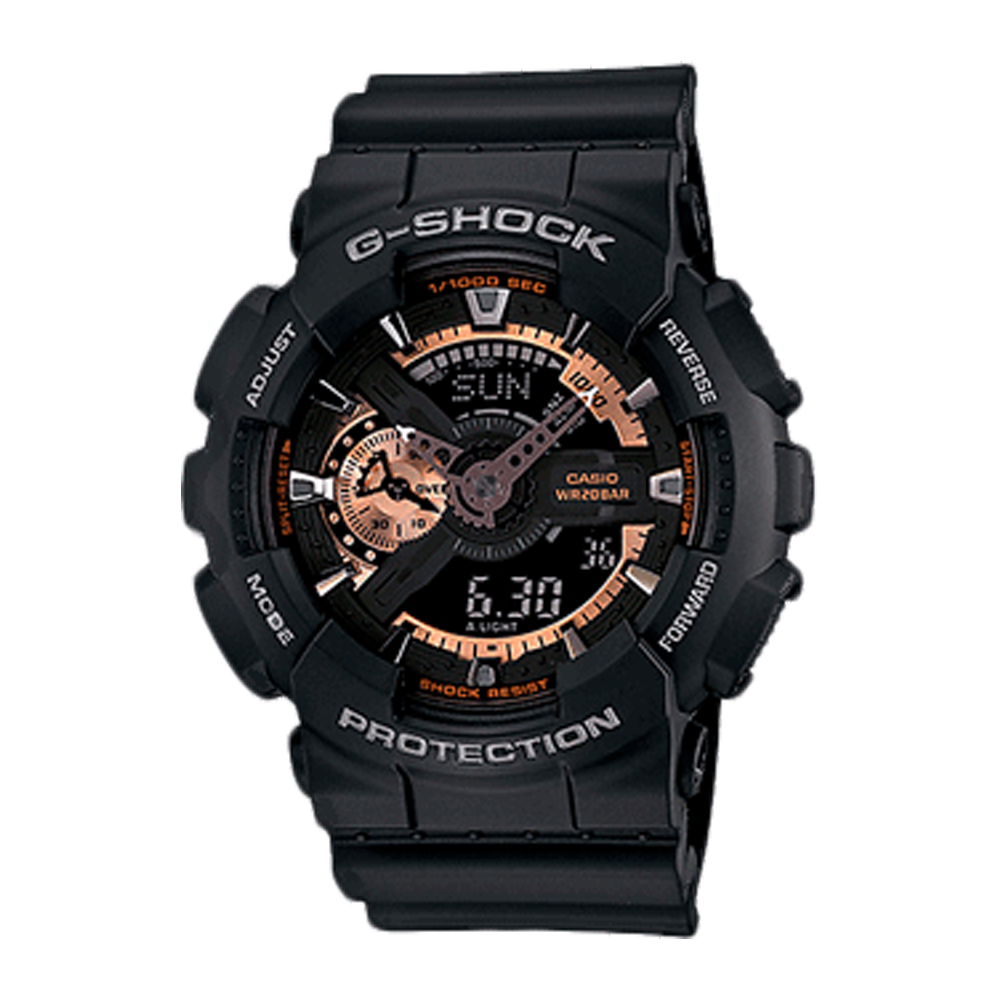 RELOJ G-SHOCK - DEPORTIVO NEGRO GA-110 | G-S-8