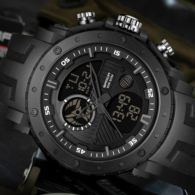 RELOJ SANDA - GUERRILLA NEGRO | SKU: SAN-7