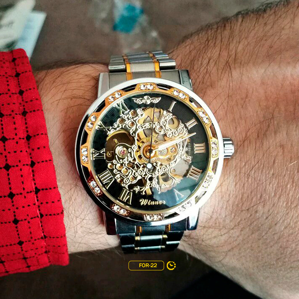RELOJ FORSINING LÍMITES DORADOS | SKU: FOR-22