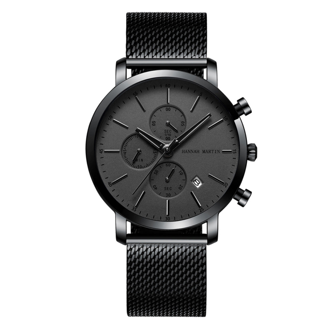 RELOJ HANNAH MARTIN ORIGINAL - ELEGANTE NEGRO Y AZUL | SKU: HAN-5 | HAN-16