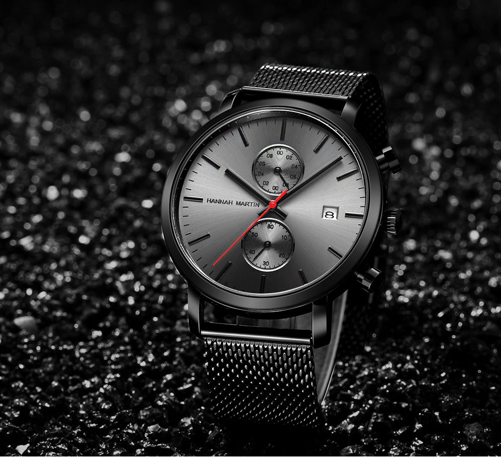 RELOJ HANNAH MARTIN - ELEGANTE AZUL, NEGRO Y DORADO | HAN-16 | HAN-67 | HAN-68 | HAN-70