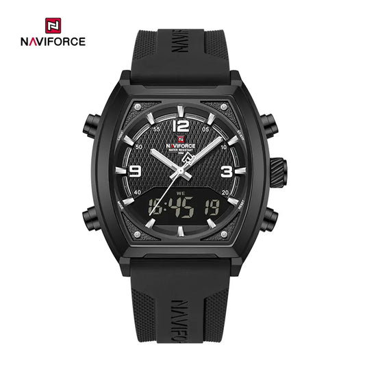 RELOJ NAVIFORCE ORIGINAL PANTALLA DUAL CORREA SILICONA LUMINOSO IMPERMEABLE