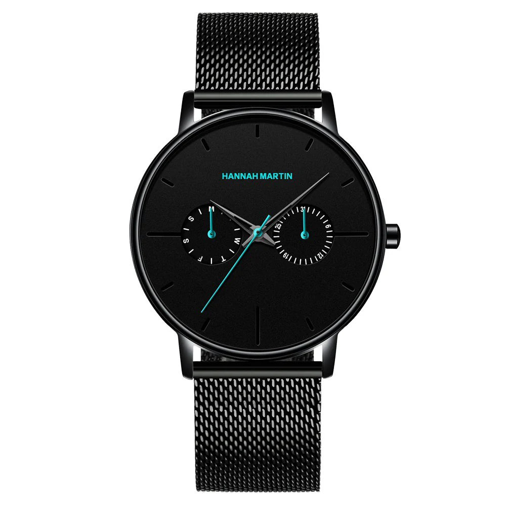 RELOJ ORIGINAL HANNAH MARTIN 150 ELEGANTE Y CASUAL - NEGRO, MARRON Y PLATEADO | HAN-73 | HAN-74 | HAN-75 | HAN-76 | HAN-77 | HAN-78