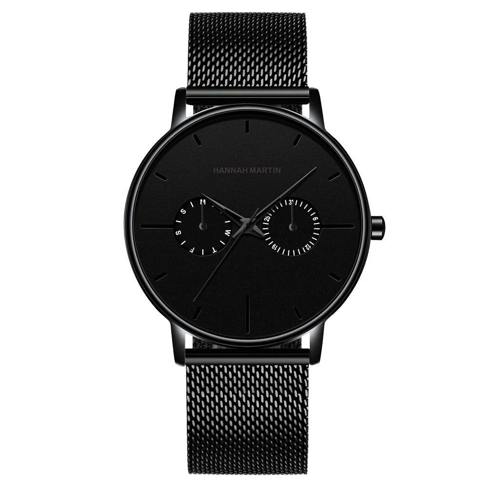 RELOJ ORIGINAL HANNAH MARTIN 150 ELEGANTE Y CASUAL - NEGRO, MARRON Y PLATEADO | HAN-73 | HAN-74 | HAN-75 | HAN-76 | HAN-77 | HAN-78