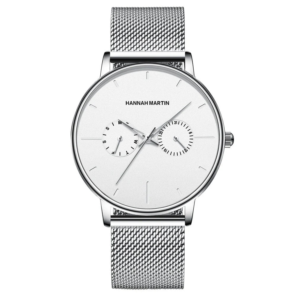 RELOJ ORIGINAL HANNAH MARTIN 150 ELEGANTE Y CASUAL - NEGRO, MARRON Y PLATEADO | HAN-73 | HAN-74 | HAN-75 | HAN-76 | HAN-77 | HAN-78