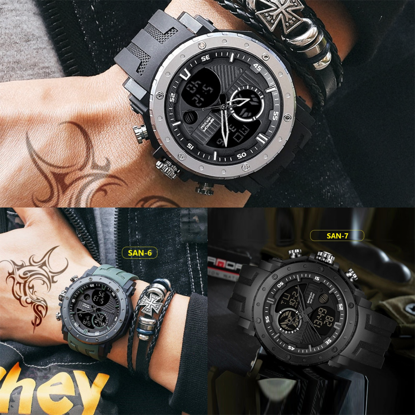 RELOJES DEPORTIVOS SANDA | SKU: SAN-6 | SAN-7 | SAN-8