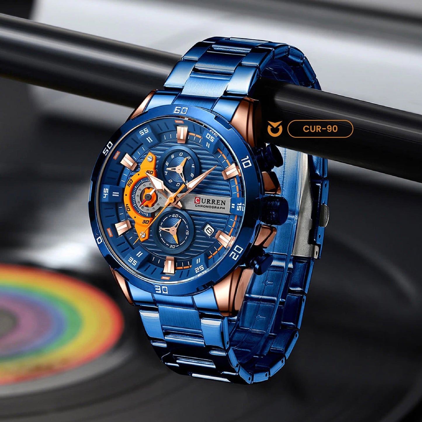 RELOJ CURREN ORIGINAL HOT BLUE | SKU: CUR-90