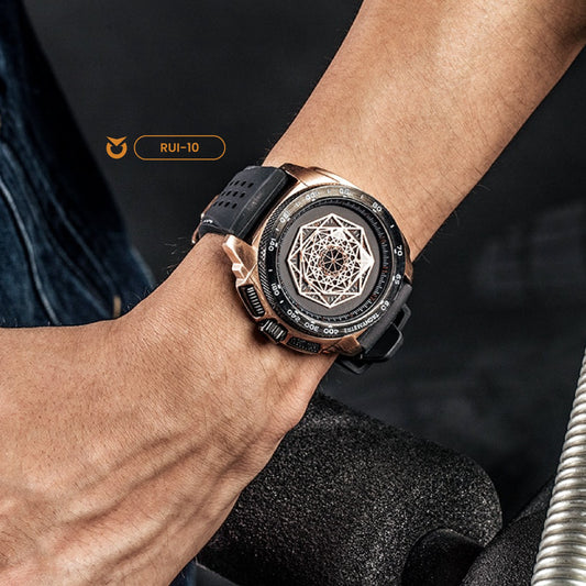 RELOJ RUIMAS -NEGRO DORADO | SKU: RUI-10