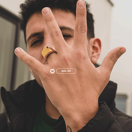 ANILLO CARBÓN DORADO | RIN-20