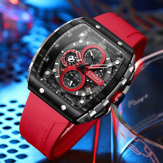 RELOJ CURREN ORIGINAL ELEGANTE ROJO |SKU CUR-146