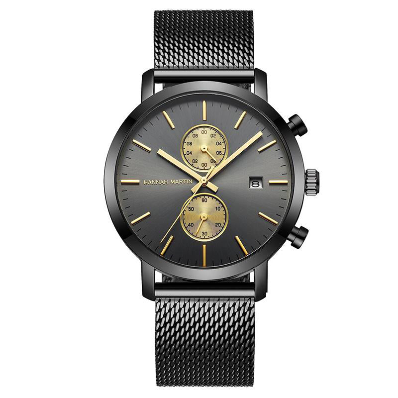 RELOJ HANNAH MARTIN - ELEGANTE AZUL, NEGRO Y DORADO | HAN-16 | HAN-67 | HAN-68 | HAN-70