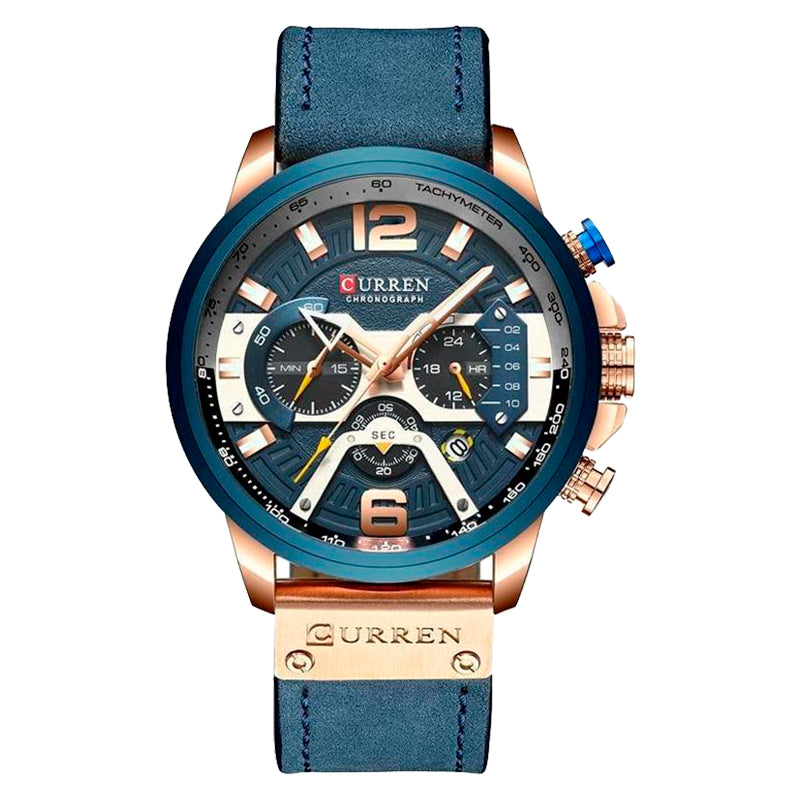 RELOJ CURREN - ELEGANTE AZUL | SKU: CUR-28 - CLOCK-PERU