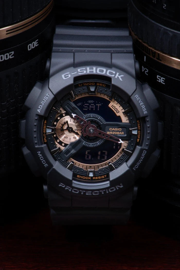RELOJ G-SHOCK - DEPORTIVO NEGRO GA-110 | G-S-8