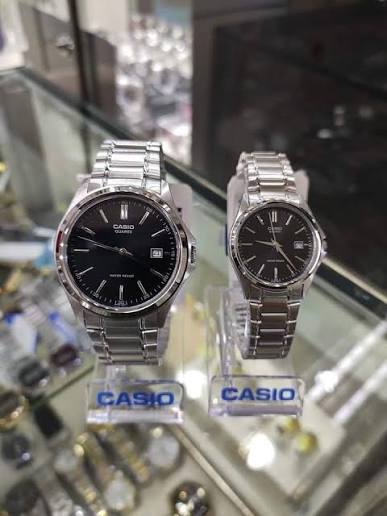 MTP-1183 | RELOJ CASIO ORIGINAL DE ACERO NEGRO| CAS-221