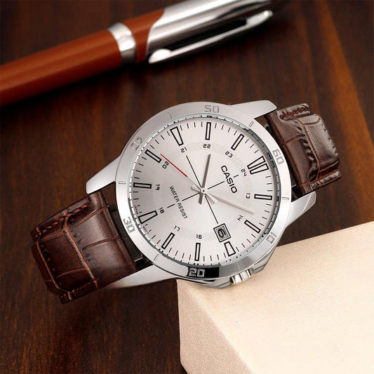 RELOJ CASIO MTP-V004L-7C ORIGINAL MARRON |