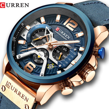 RELOJ CURREN - ELEGANTE AZUL | SKU: CUR-28 - CLOCK-PERU