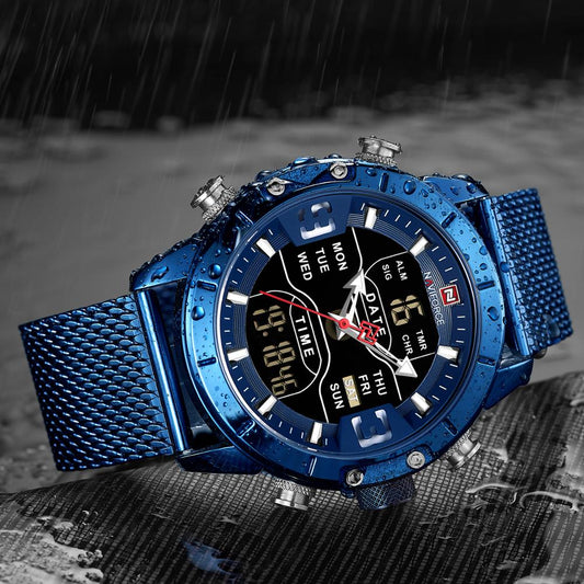 RELOJ NAVIFORCE - ACERO AZUL | SKU: NAV-10 - CLOCK-PERU