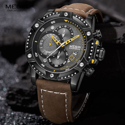 RELOJ MEGIR - FASHION MARRÌÒN | SKU: MEG-14 - CLOCK-PERU