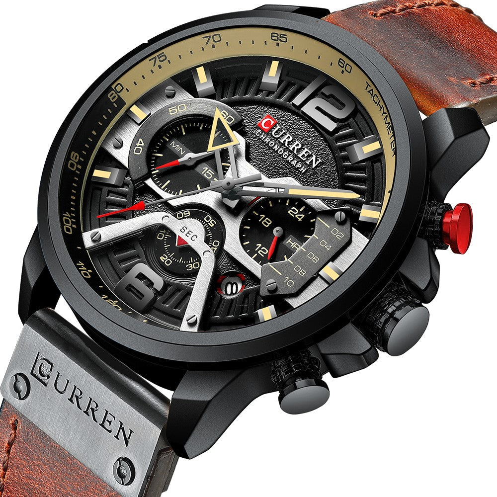 RELOJ CURREN - ELEGANTE MARRON | SKU: CUR-56 - CLOCK-PERU
