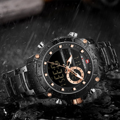 RELOJ NAVIFORCE - NEGRO ILUMINATY | SKU: NAV-19 - CLOCK-PERU