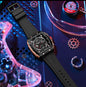 RELOJ ELEGANTE CURREN 8203 CORREA DE GOMA NEGRO CRONOGRAFOS I NUEVO MODELO 2024 |  SKU: CUR-125