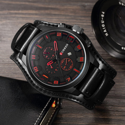 RELOJ CURREN - ELEGANTE NEGRO | SKU: CUR-14 - CLOCK-PERU
