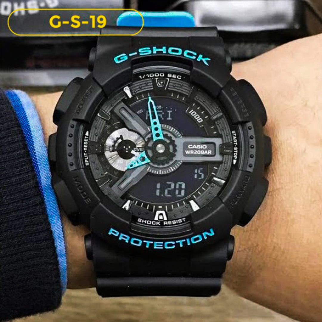 RELOJ G-SHOCK - DEPORTIVO NEGRO GA-110 | G-S-19