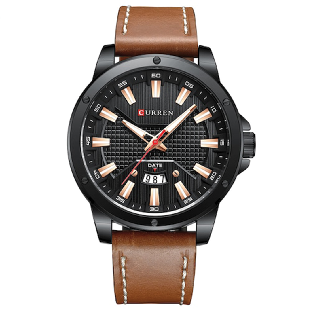 RELOJ CURREN - CUERO MARRÓN | SKU: CUR-62