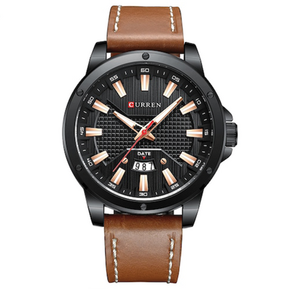 RELOJ CURREN - CUERO MARRÓN | SKU: CUR-62