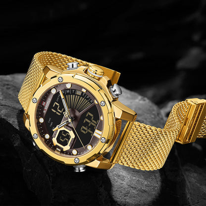 RELOJ NAVIFORCE ORIGINAL - ELEGANTE Y CASUAL - Dorado| NAV-61