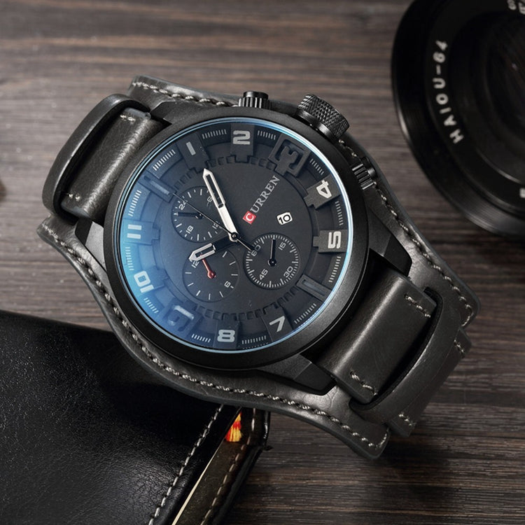 RELOJ CURREN - ELEGANTE PLOMO OSCURO | SKU: CUR-16 - CLOCK-PERU