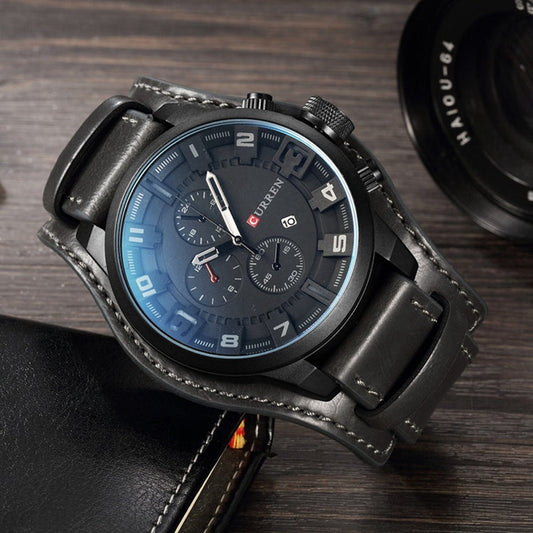 RELOJ CURREN - ELEGANTE PLOMO OSCURO | SKU: CUR-16 - CLOCK-PERU