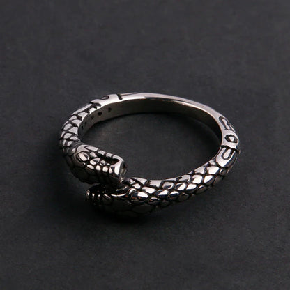ANILLO SLIM SNAKE PLATEADO | RIN-61