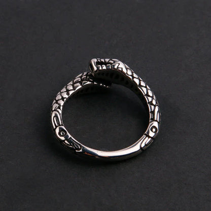 ANILLO SLIM SNAKE PLATEADO | RIN-61