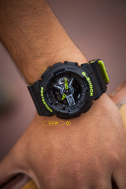 RELOJ G-SHOCK - DEPORTIVO NEGRO GA-110 | G-S-29