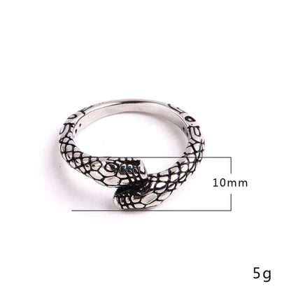 ANILLO SLIM SNAKE PLATEADO | RIN-61