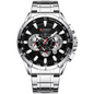 RELOJ CURREN - SILVER BLACK | SKU: CUR-75