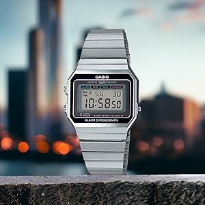 RELOJ CASIO VINTAGE A-700W-1A ORIGINAL PLATEADO | SKU: CAS-144
