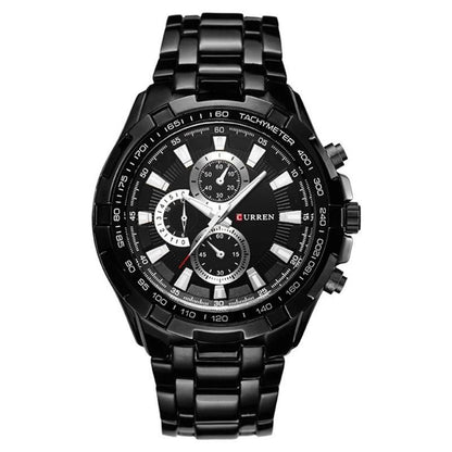 RELOJ CURREN - ULTRA NEGRO | SKU: CUR-23 - CLOCK-PERU