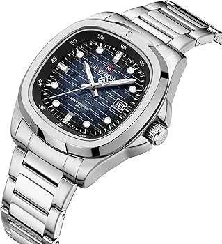 RELOJ NAVIFORCE ORIGINAL NF9242 MOVIMIENTO JAPONÉS DIAL CUADRADO PLATEADO | SKU: NAV-250